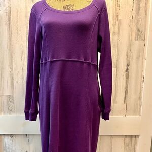 WOMAN WITHIN THERMAL DRESS 14/16W- Purple